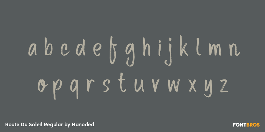 Route Du Soleil Regular Font Poster #3
