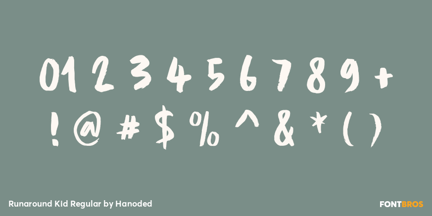 Runaround Kid Regular Font Poster #4