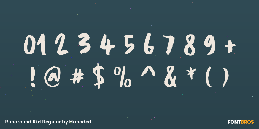 Runaround Kid Regular Font Poster #4