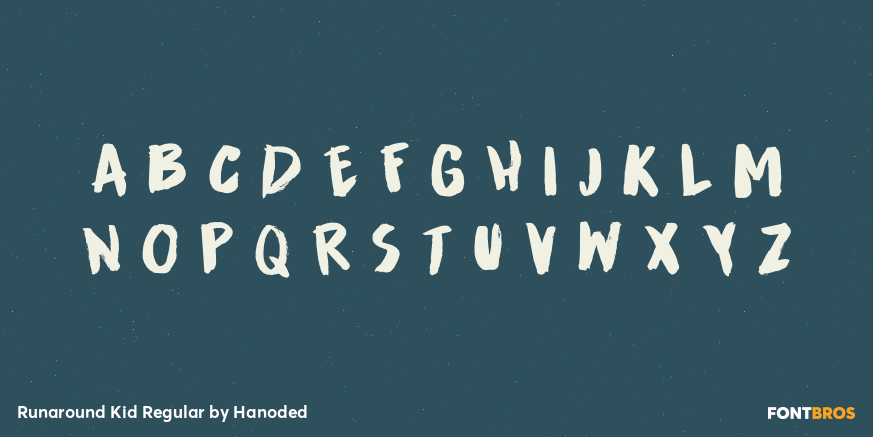 Runaround Kid Regular Font Poster #3