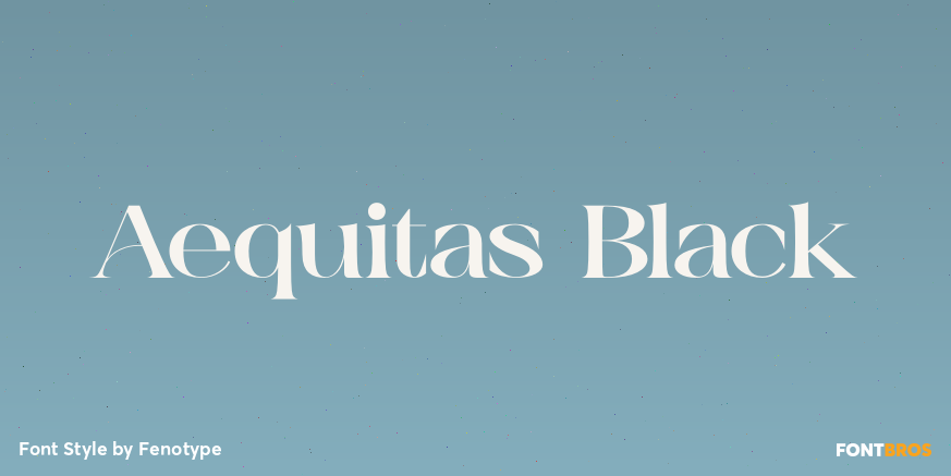 Aequitas Black Font Poster #1