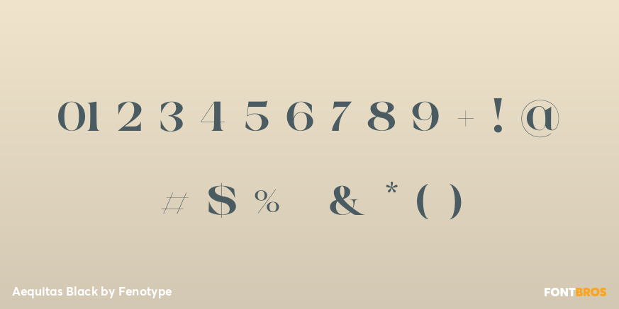 Aequitas Black Font Poster #1