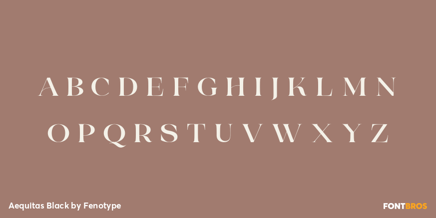Aequitas Black Font Poster #1