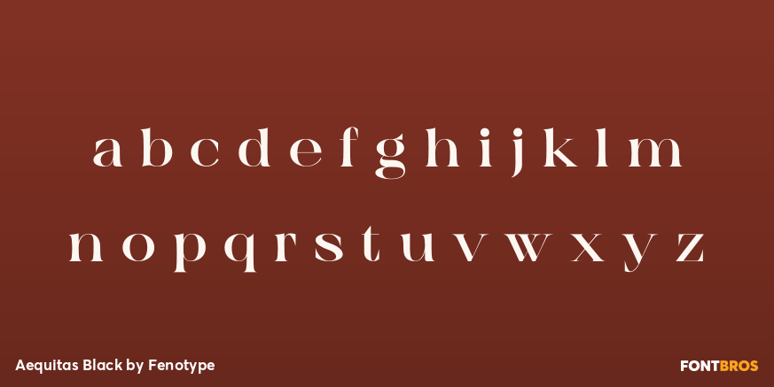 Aequitas Black Font Poster #1