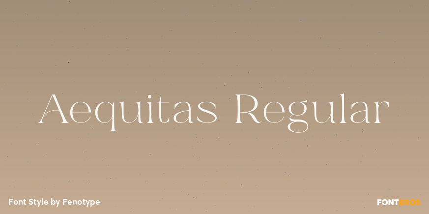 Aequitas Regular Font Poster #1