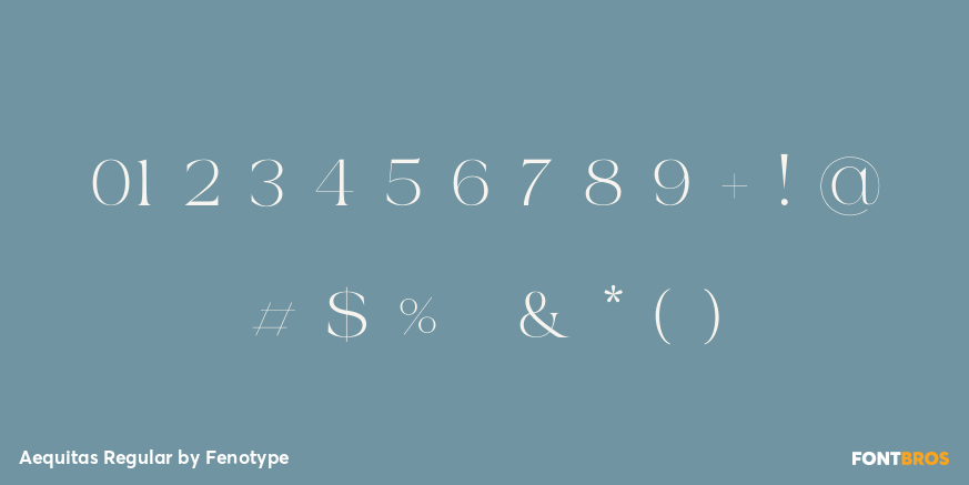 Aequitas Regular Font Poster #1