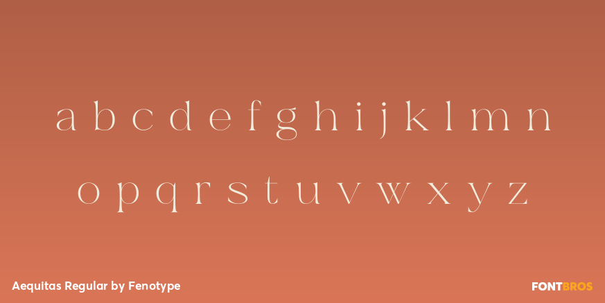 Aequitas Regular Font Poster #1
