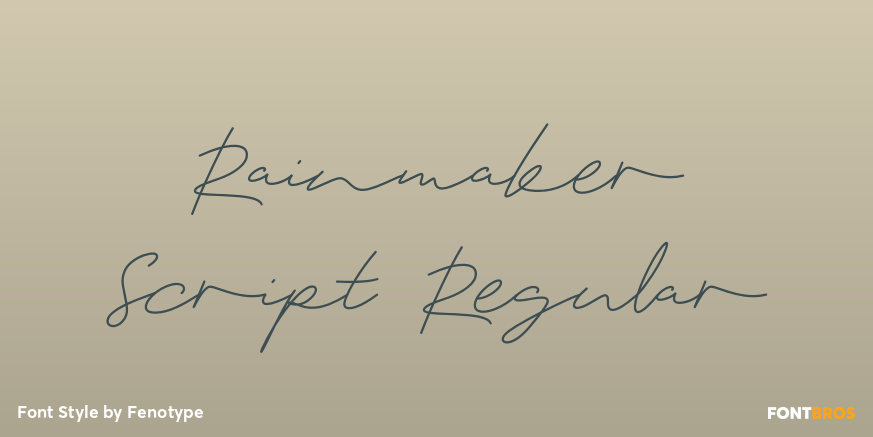 Rainmaker Script Regular Font Poster #1