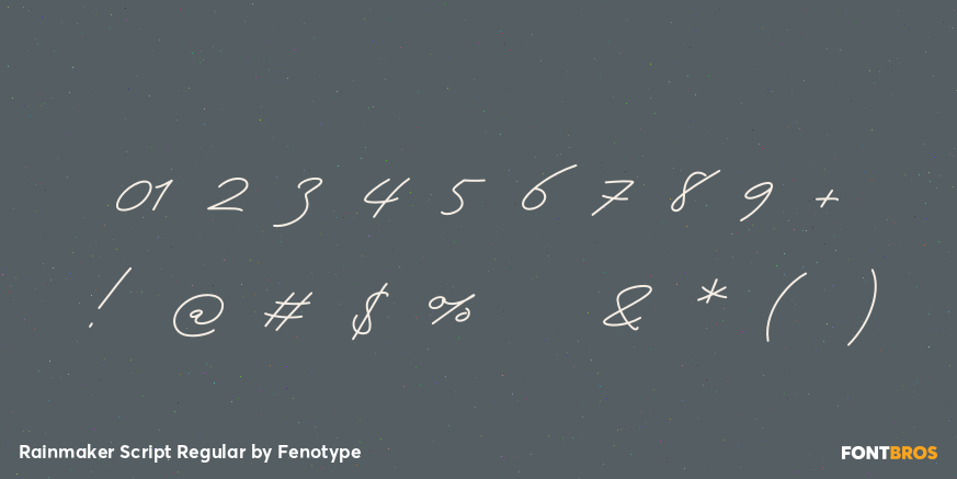 Rainmaker Script Regular Font Poster #1