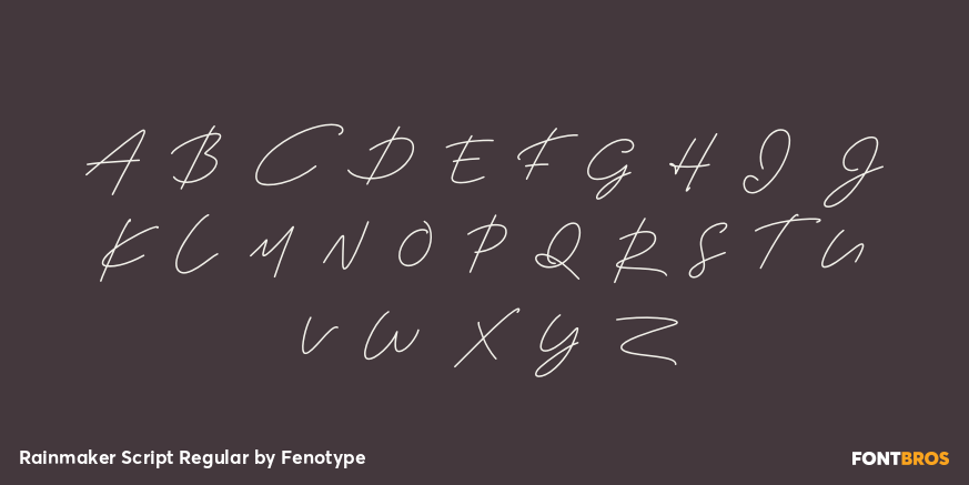 Rainmaker Script Regular Font Poster #1