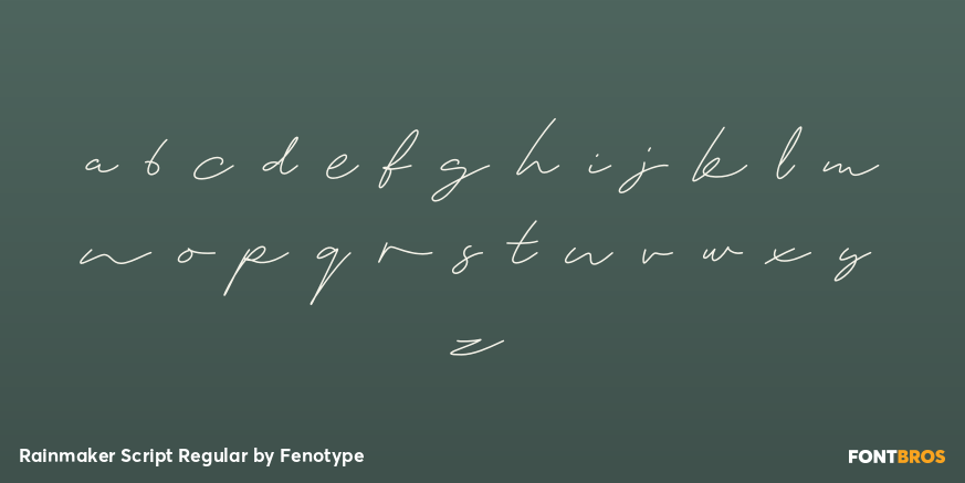 Rainmaker Script Regular Font Poster #1
