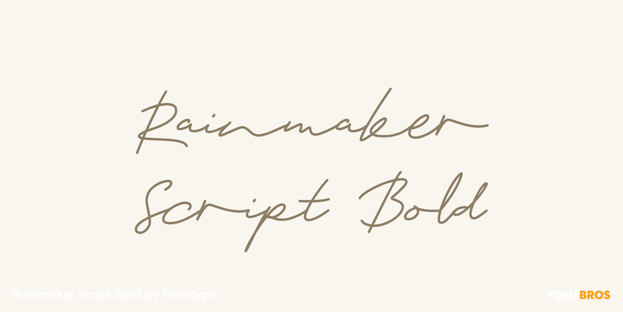 Rainmaker Script Bold Font Poster #1