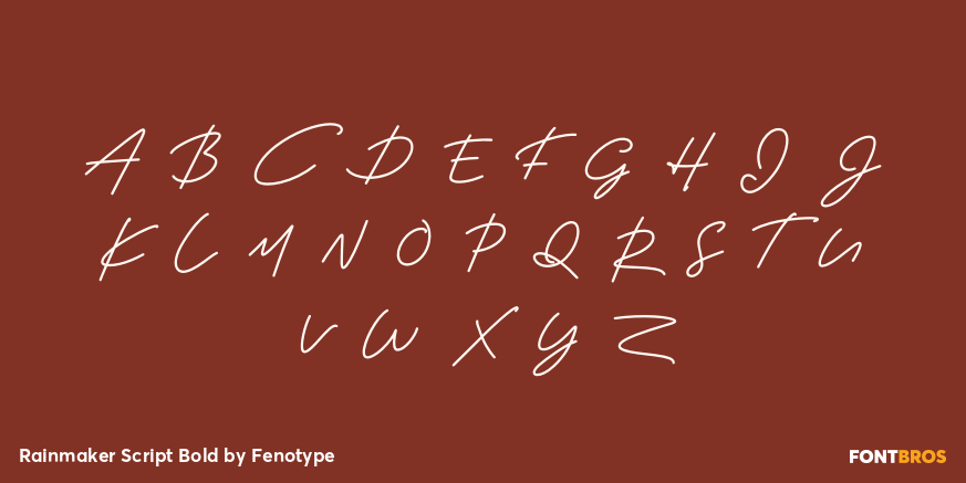 Rainmaker Script Bold Font Poster #2