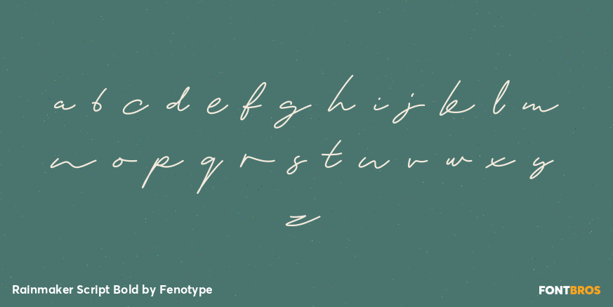 Rainmaker Script Bold Font Poster #3