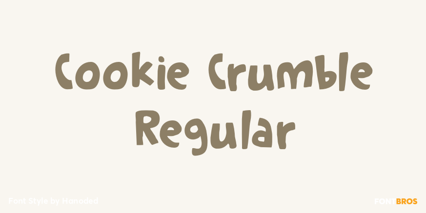 Cookie Crumble Regular Font Poster #1