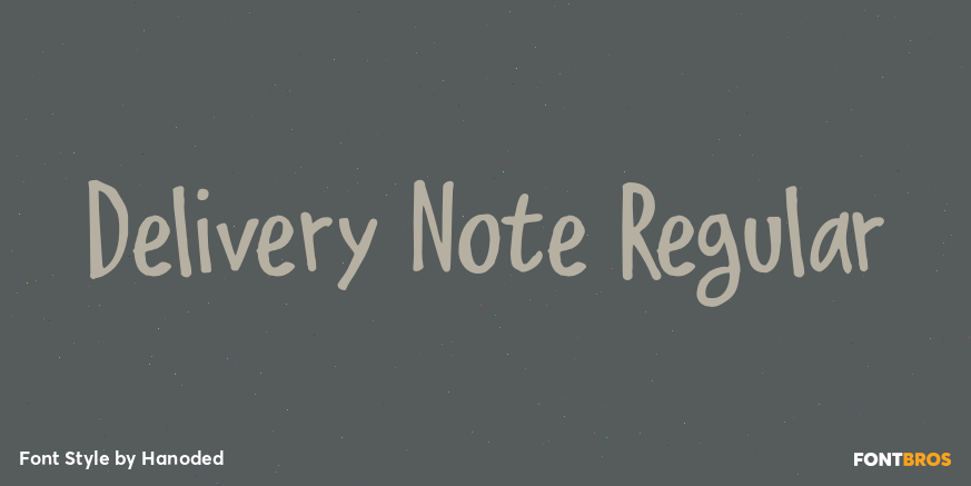 Delivery Note Regular Poster