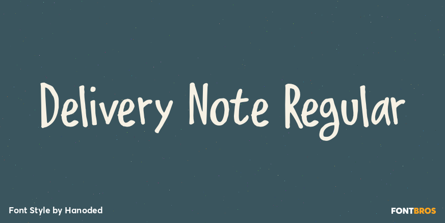 Delivery Note Regular Poster