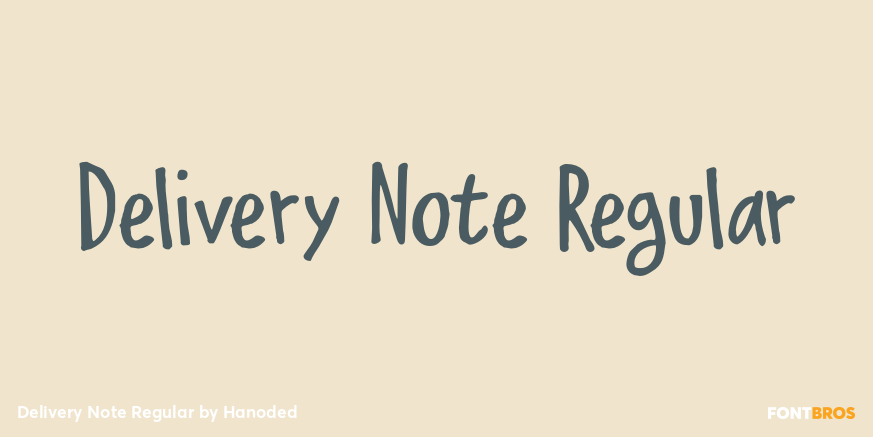 Delivery Note Regular Poster