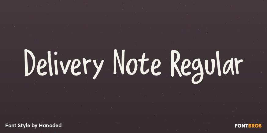 Delivery Note Regular Poster