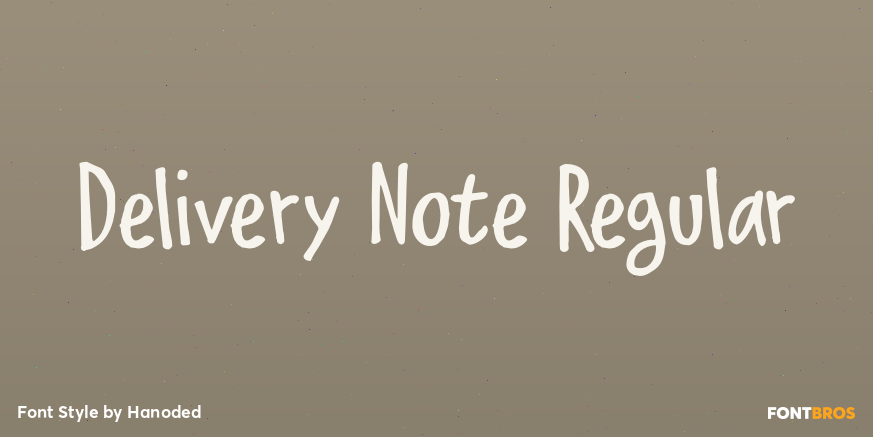 Delivery Note Regular Poster