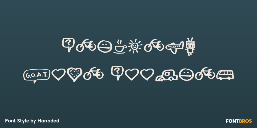 Delivery Note Doodles Font Poster #1