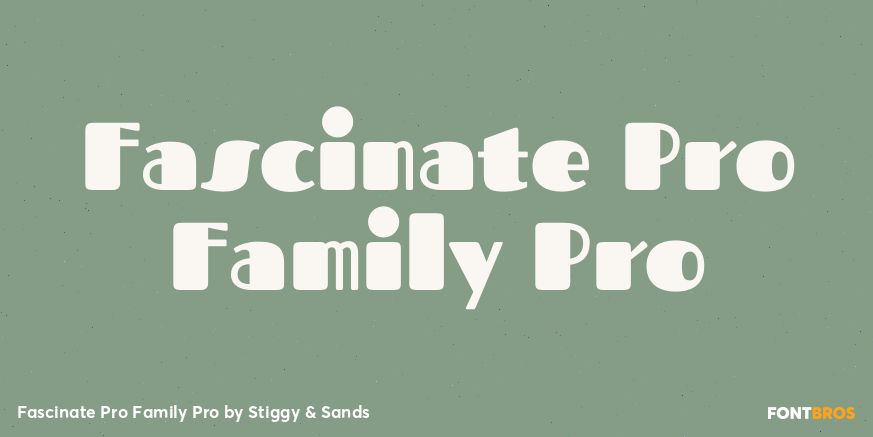 Fascinate Pro Family Pro Font Poster #1