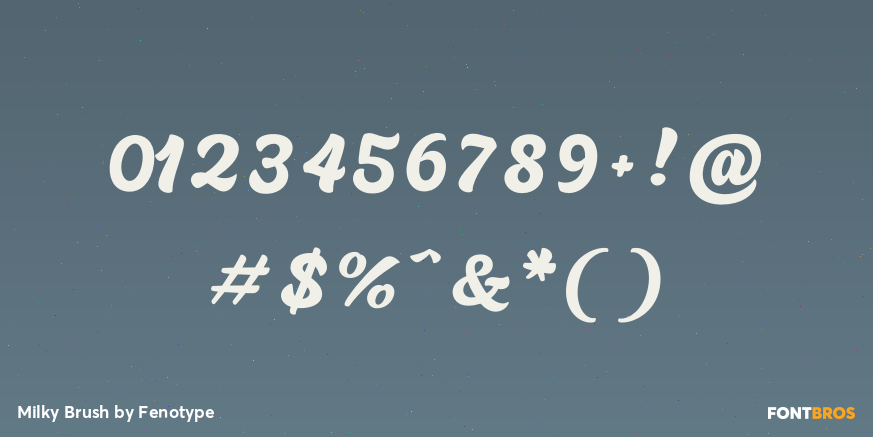 Milky Brush Font Poster #1