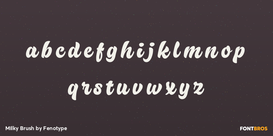 Milky Brush Font Poster #1
