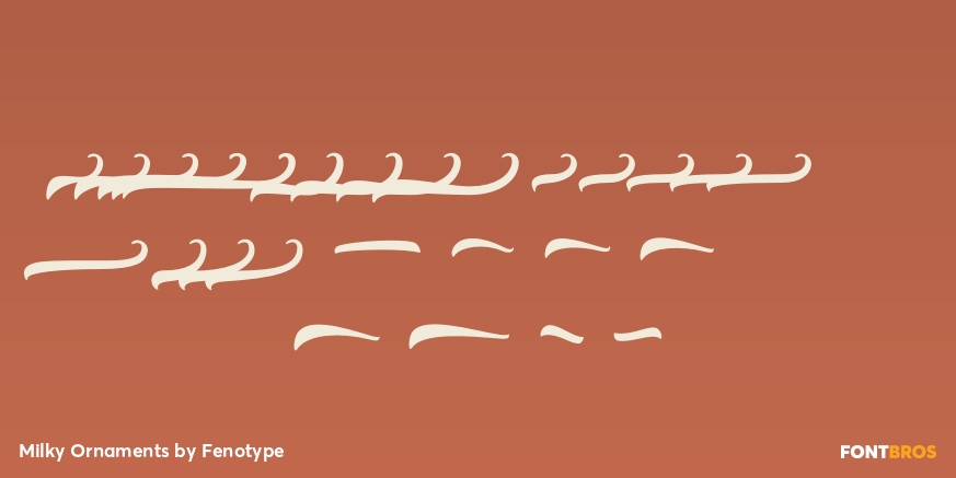 Milky Ornaments Font Poster #3