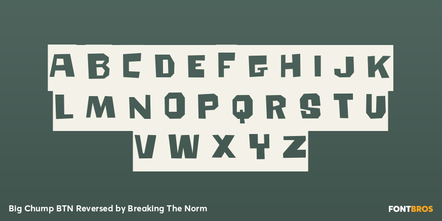 Big Chump BTN Reversed Font Poster #2