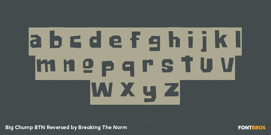 Big Chump BTN Reversed Font Poster #3