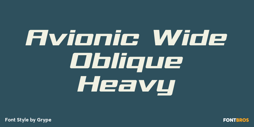 Avionic Wide Oblique Heavy Poster