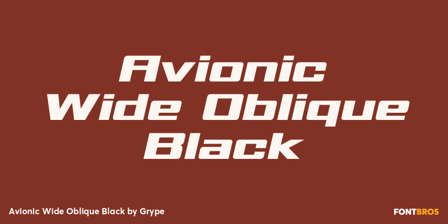 Avionic Wide Oblique Black Poster