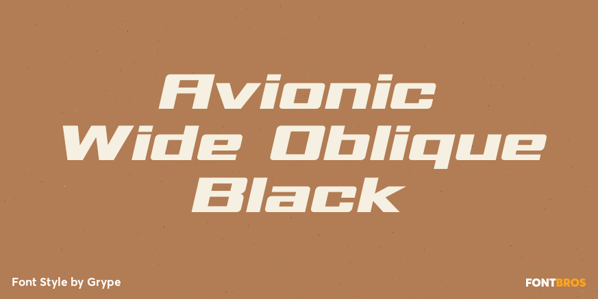 Avionic Wide Oblique Black Poster