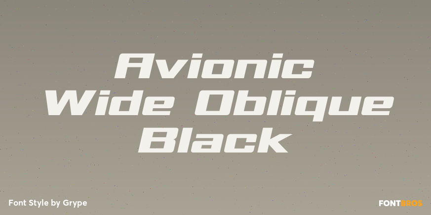 Avionic Wide Oblique Black Poster
