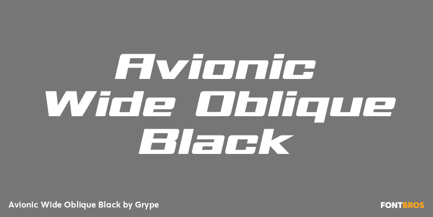 Avionic Wide Oblique Black Poster