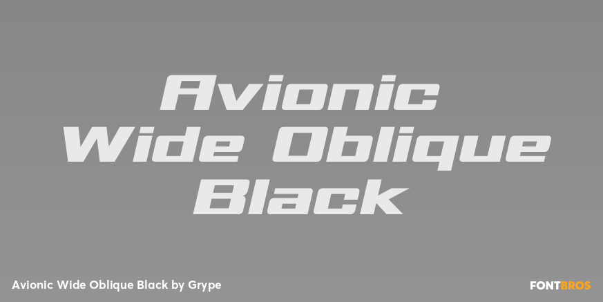 Avionic Wide Oblique Black Poster