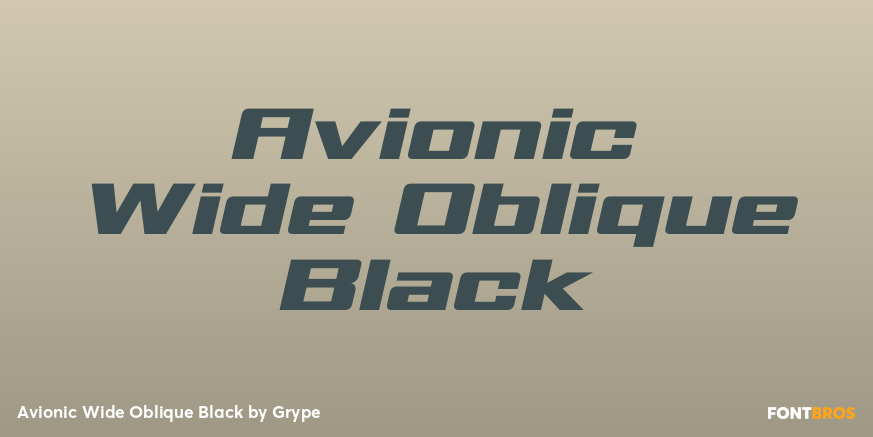 Avionic Wide Oblique Black Poster