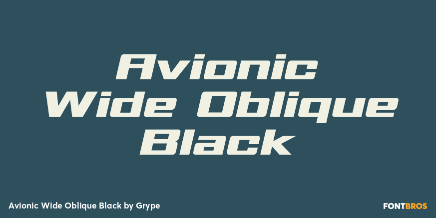 Avionic Wide Oblique Black Poster