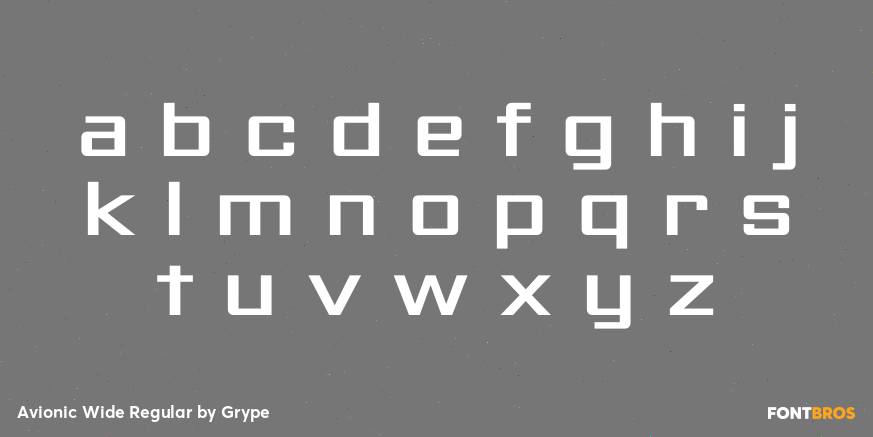 Avionic Wide Regular Font Poster #3
