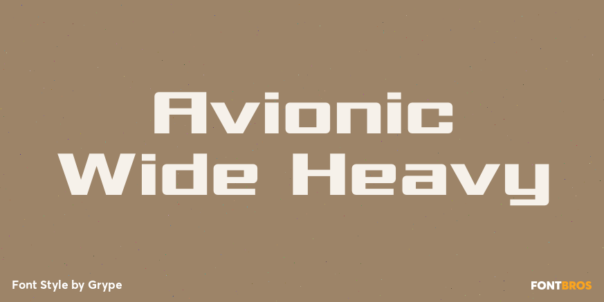 Avionic Wide Heavy Poster