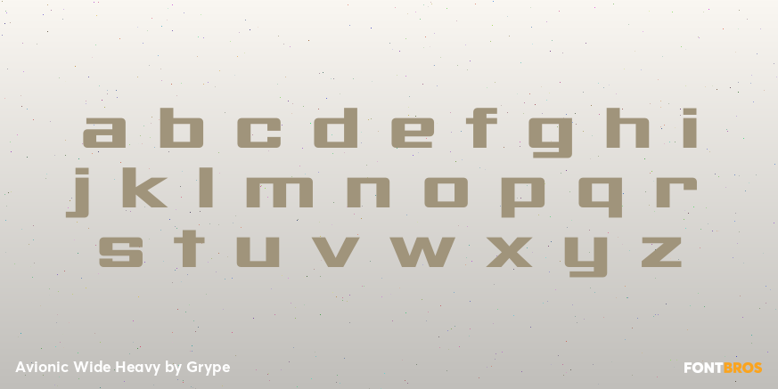 Avionic Wide Heavy Font Poster #3