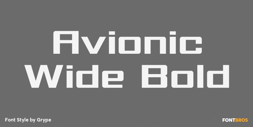 Avionic Wide Bold Font Poster #1