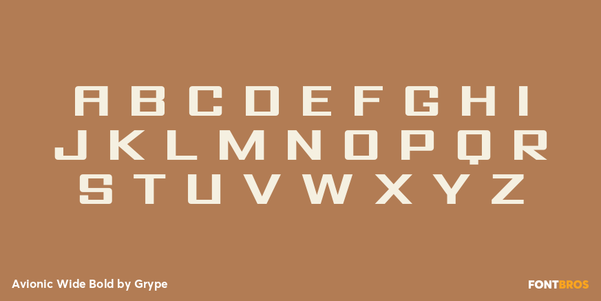 Avionic Wide Bold Font Poster #2