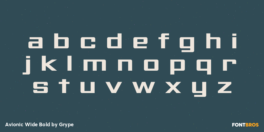 Avionic Wide Bold Font Poster #3