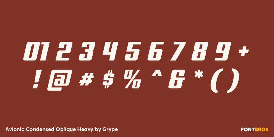 Avionic Condensed Oblique Heavy Font Poster #4