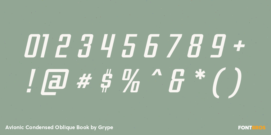 Avionic Condensed Oblique Book Font Poster #4