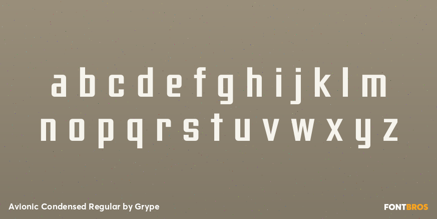 Avionic Condensed Regular Font Poster #3