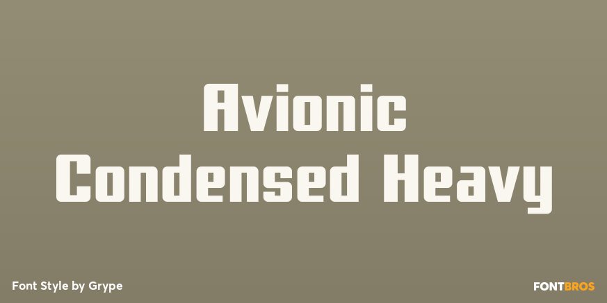 Avionic Condensed Heavy Poster