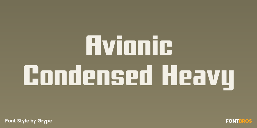 Avionic Condensed Heavy Poster